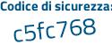 Il Codice di sicurezza è Z3Z82 continua con 43 il tutto attaccato senza spazi