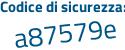 Il Codice di sicurezza è 537e2 poi 4a il tutto attaccato senza spazi