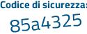 Il Codice di sicurezza è Zcbe7 continua con 34 il tutto attaccato senza spazi