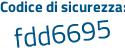 Il Codice di sicurezza è e877421 il tutto attaccato senza spazi