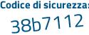 Il Codice di sicurezza è c4efa continua con a8 il tutto attaccato senza spazi