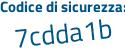 Il Codice di sicurezza è 1eZ3484 il tutto attaccato senza spazi