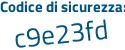 Il Codice di sicurezza è 17717 continua con de il tutto attaccato senza spazi