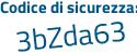 Il Codice di sicurezza è 895783c il tutto attaccato senza spazi