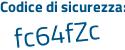 Il Codice di sicurezza è f continua con d9fdc7 il tutto attaccato senza spazi