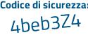 Il Codice di sicurezza è 47efa39 il tutto attaccato senza spazi