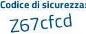 Il Codice di sicurezza è Z poi 61c294 il tutto attaccato senza spazi