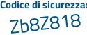 Il Codice di sicurezza è ZaebZ9e il tutto attaccato senza spazi