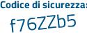 Il Codice di sicurezza è 297 continua con d68e il tutto attaccato senza spazi