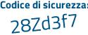 Il Codice di sicurezza è Zbe29c6 il tutto attaccato senza spazi