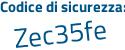 Il Codice di sicurezza è 83739Z2 il tutto attaccato senza spazi