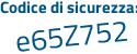 Il Codice di sicurezza è 7Z687 poi 13 il tutto attaccato senza spazi