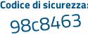 Il Codice di sicurezza è 763 continua con 8875 il tutto attaccato senza spazi