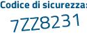 Il Codice di sicurezza è 82364 continua con c8 il tutto attaccato senza spazi