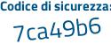 Il Codice di sicurezza è 2d5 poi acZ1 il tutto attaccato senza spazi