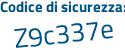 Il Codice di sicurezza è a continua con d7baa2 il tutto attaccato senza spazi