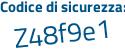 Il Codice di sicurezza è 64Zfafb il tutto attaccato senza spazi