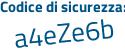 Il Codice di sicurezza è 4f4f9 continua con c3 il tutto attaccato senza spazi