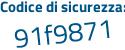 Il Codice di sicurezza è d2 poi efaf5 il tutto attaccato senza spazi