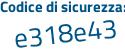 Il Codice di sicurezza è f5a segue c9a9 il tutto attaccato senza spazi