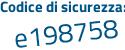 Il Codice di sicurezza è dc66626 il tutto attaccato senza spazi