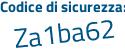 Il Codice di sicurezza è 1f383f2 il tutto attaccato senza spazi