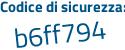 Il Codice di sicurezza è 97cae3a il tutto attaccato senza spazi