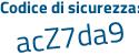 Il Codice di sicurezza è fb5e segue 583 il tutto attaccato senza spazi