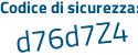 Il Codice di sicurezza è 5f6cd17 il tutto attaccato senza spazi