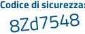 Il Codice di sicurezza è 61c15ad il tutto attaccato senza spazi