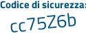 Il Codice di sicurezza è da2 segue ae8c il tutto attaccato senza spazi