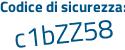 Il Codice di sicurezza è 54 segue ff7b6 il tutto attaccato senza spazi