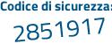 Il Codice di sicurezza è 9Z3678e il tutto attaccato senza spazi