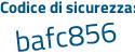 Il Codice di sicurezza è 487 poi a47a il tutto attaccato senza spazi