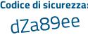 Il Codice di sicurezza è 89 continua con f9c4c il tutto attaccato senza spazi