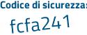 Il Codice di sicurezza è 863 poi f2e9 il tutto attaccato senza spazi