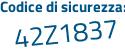 Il Codice di sicurezza è 64287 poi 25 il tutto attaccato senza spazi