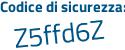 Il Codice di sicurezza è de687 continua con 35 il tutto attaccato senza spazi