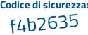 Il Codice di sicurezza è bZb continua con f994 il tutto attaccato senza spazi