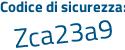 Il Codice di sicurezza è a continua con c47311 il tutto attaccato senza spazi