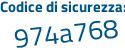 Il Codice di sicurezza è 95f5 continua con b2e il tutto attaccato senza spazi