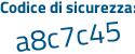 Il Codice di sicurezza è f continua con 7e3ab1 il tutto attaccato senza spazi