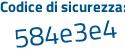 Il Codice di sicurezza è 239b552 il tutto attaccato senza spazi