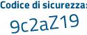 Il Codice di sicurezza è d54ebdb il tutto attaccato senza spazi