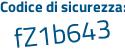 Il Codice di sicurezza è b3a1b segue 5d il tutto attaccato senza spazi