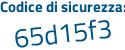 Il Codice di sicurezza è 788ad segue 22 il tutto attaccato senza spazi