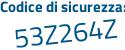 Il Codice di sicurezza è 996 continua con 6ad2 il tutto attaccato senza spazi