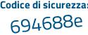 Il Codice di sicurezza è 975cZ5b il tutto attaccato senza spazi