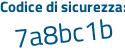 Il Codice di sicurezza è e646382 il tutto attaccato senza spazi