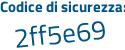 Il Codice di sicurezza è a poi 4fc339 il tutto attaccato senza spazi